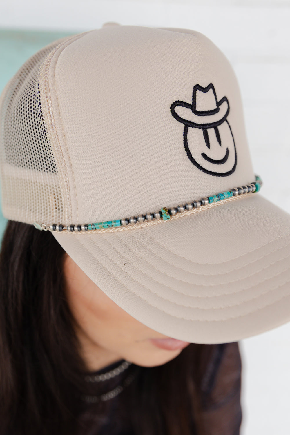 Navajo Pearl Trucker Hat Band