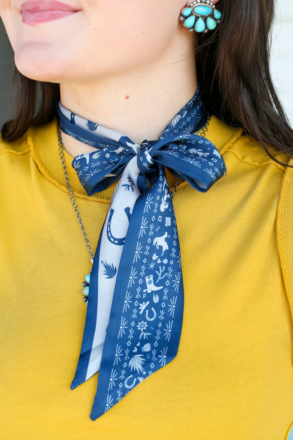 Navy Down South Doily Twilly