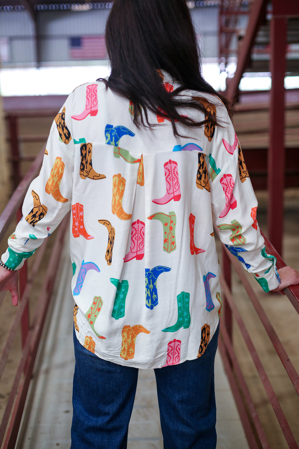 Neon Honky Tonk Dreams Button Down Shirt