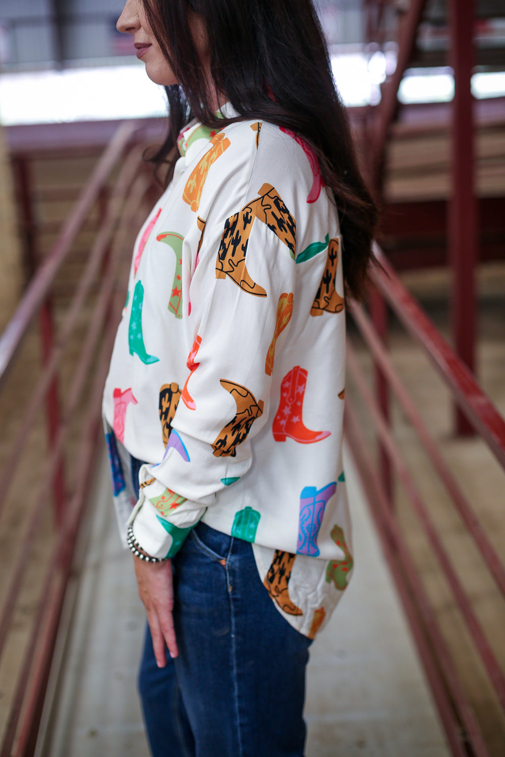 Neon Honky Tonk Dreams Button Down Shirt