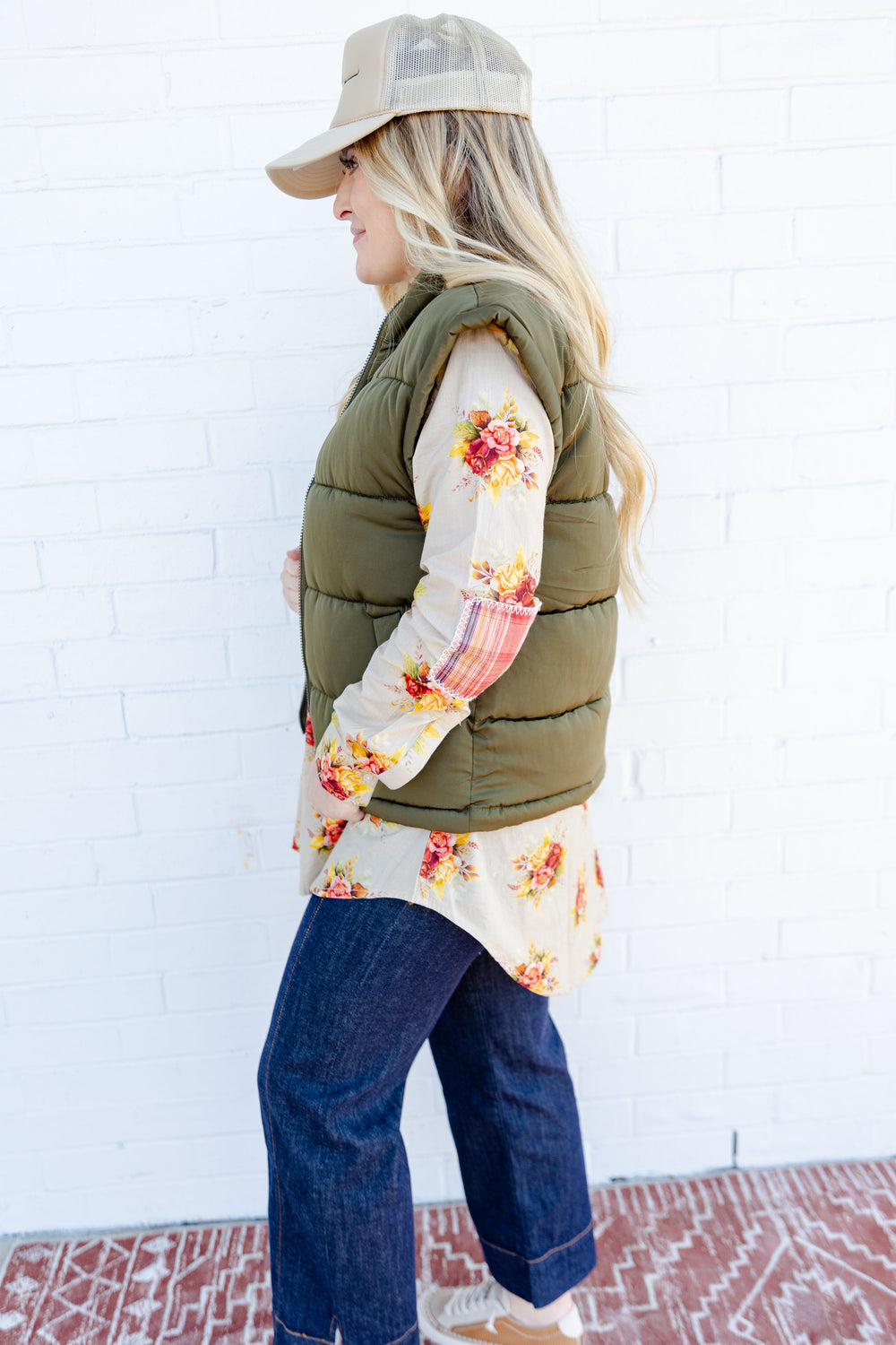 Olive Hills Puffer Vest