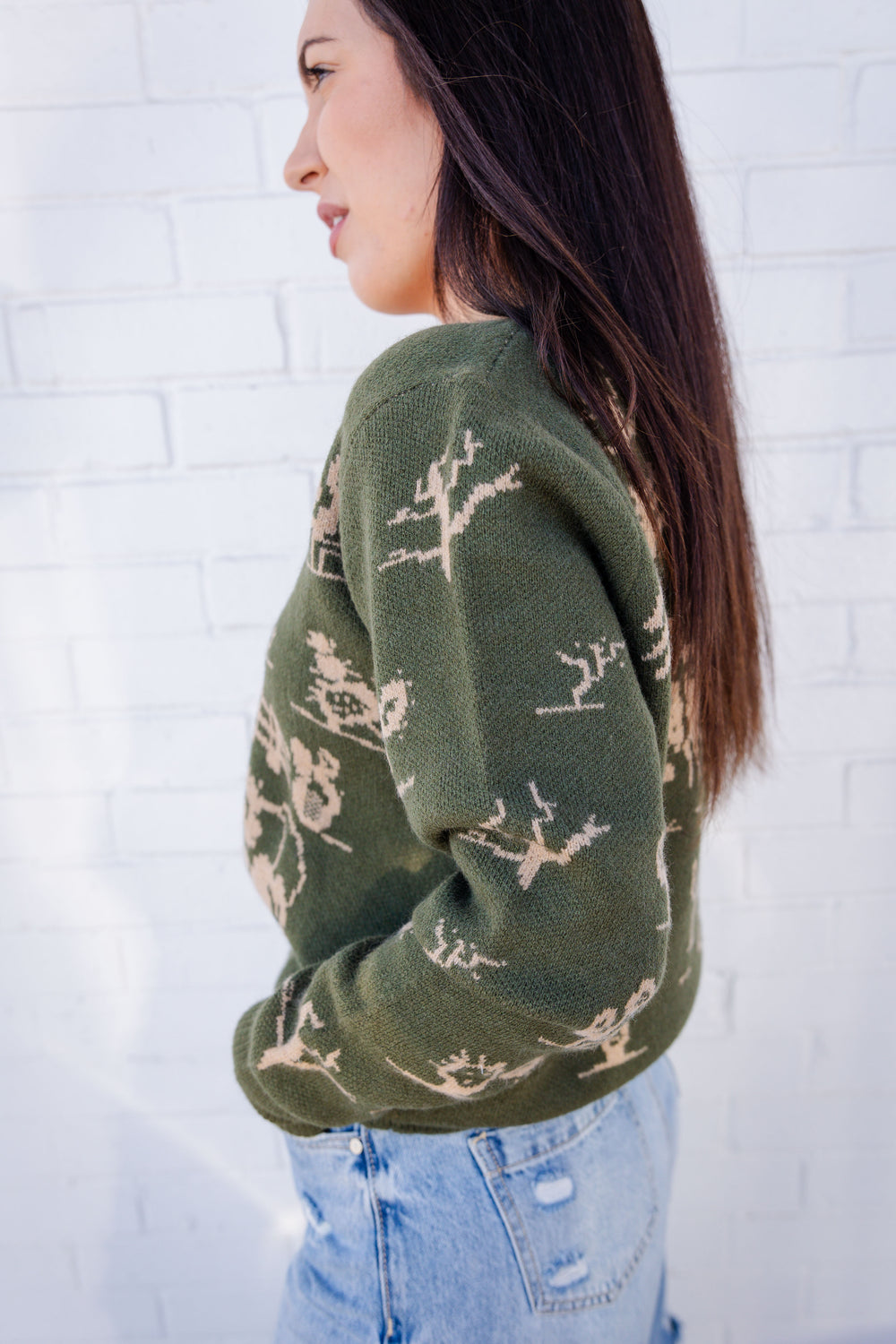 Olive Rancho Sweater