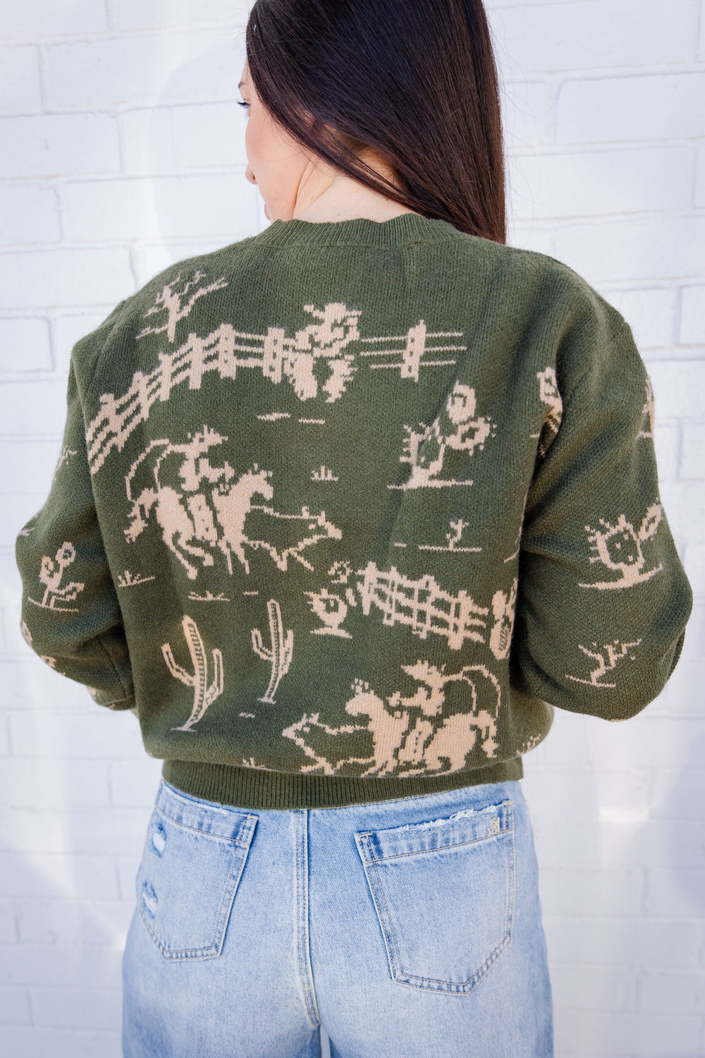 Olive Rancho Sweater