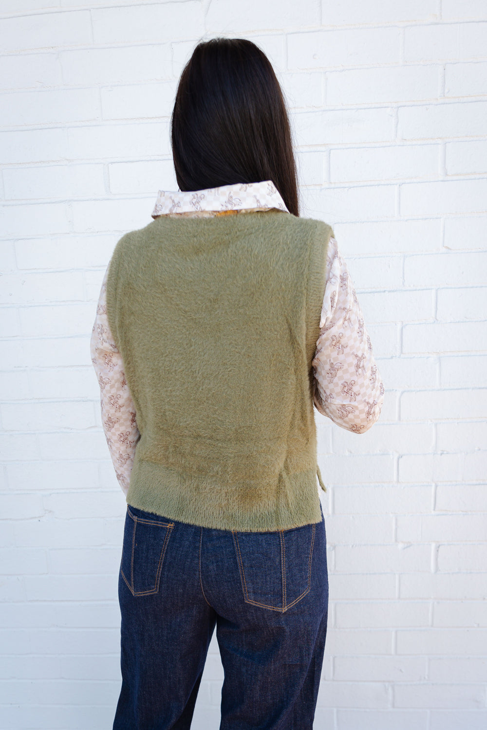 Olive Sweater Vest