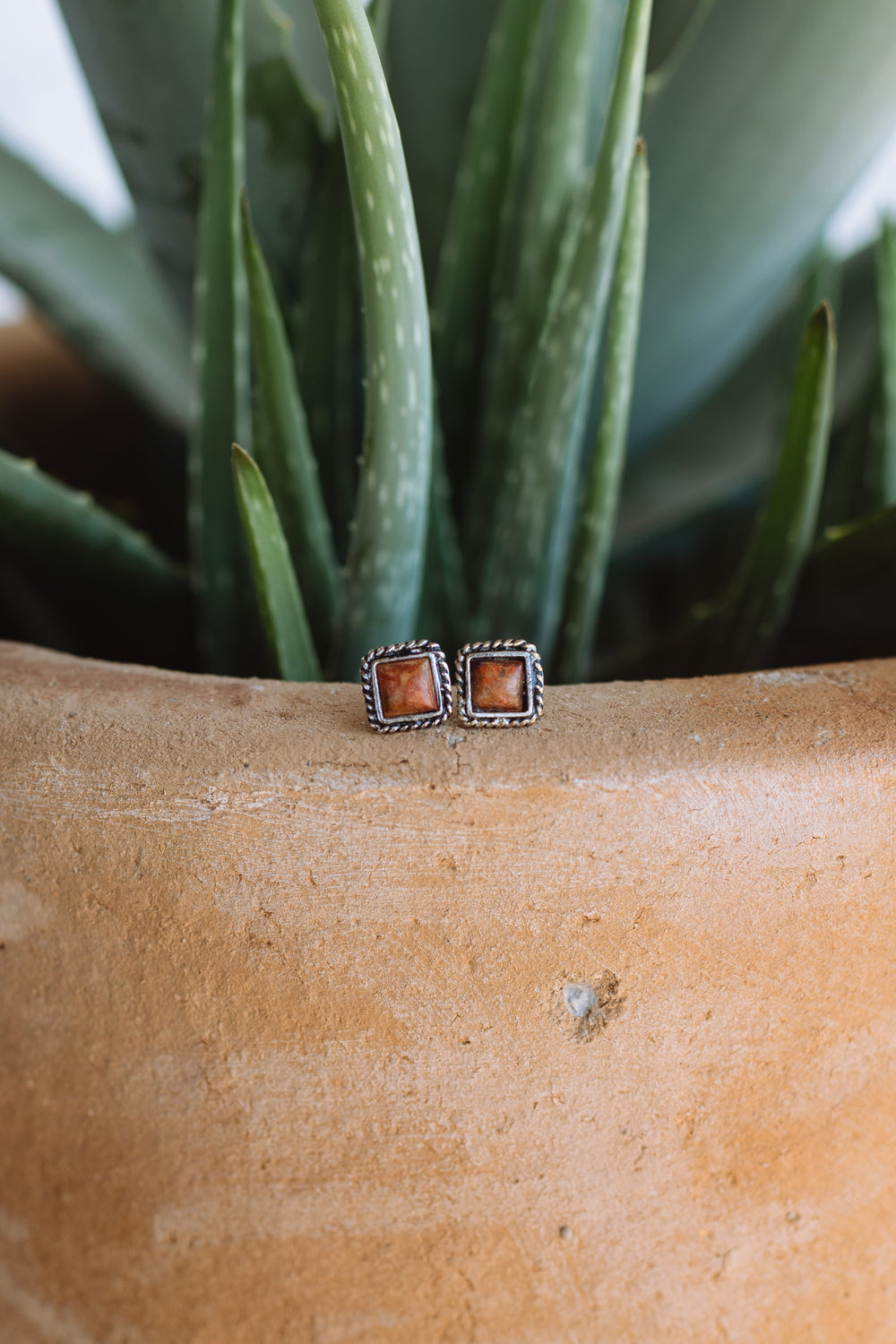 Orange Spiny Studs