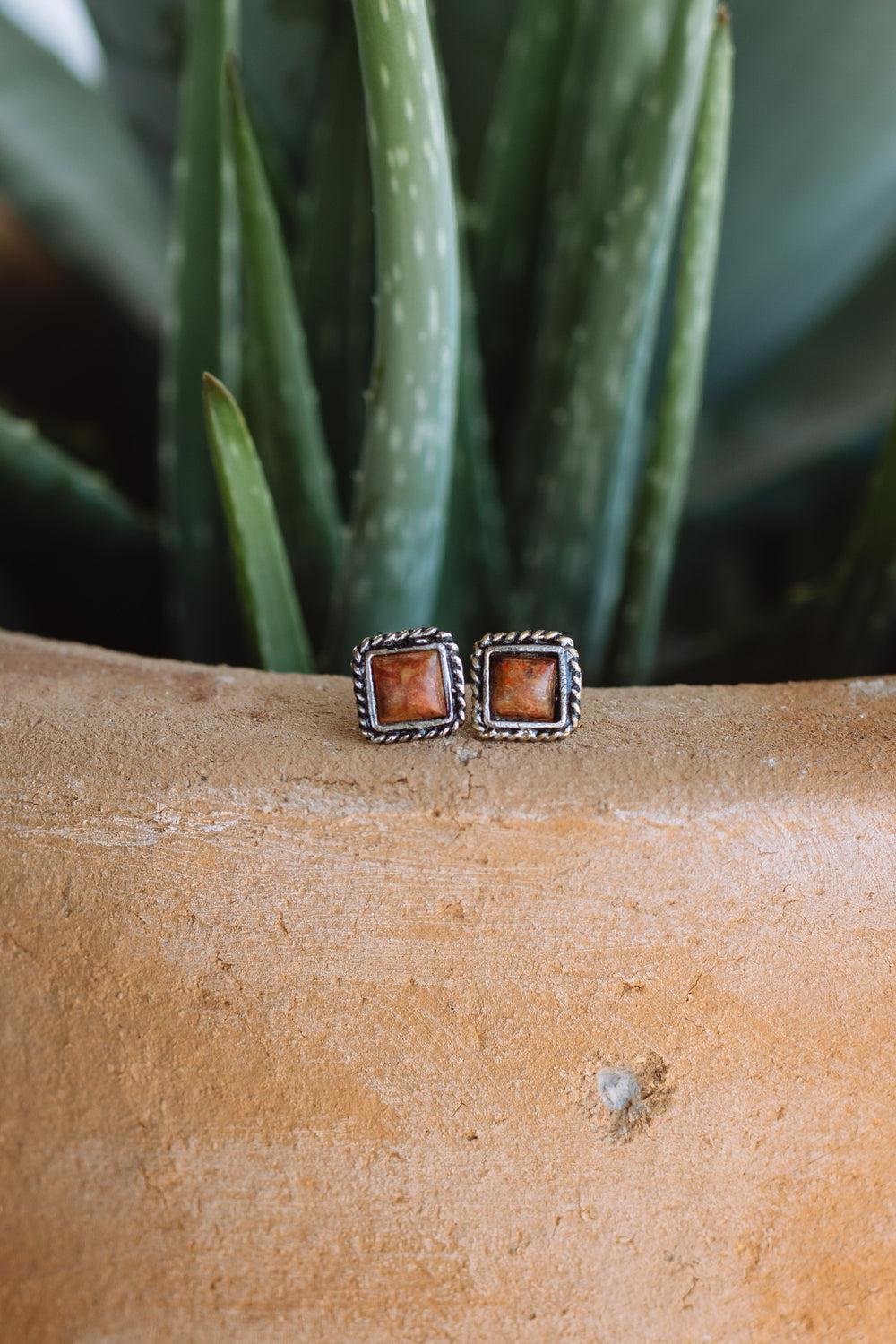 Orange Spiny Studs