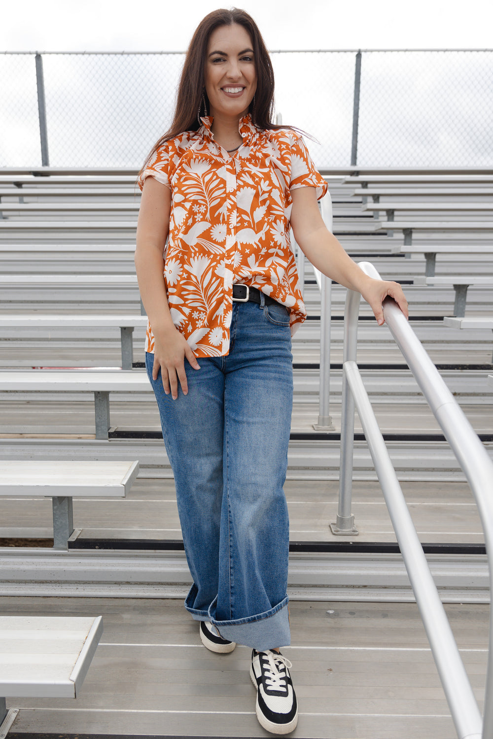 Orange Walsh Top