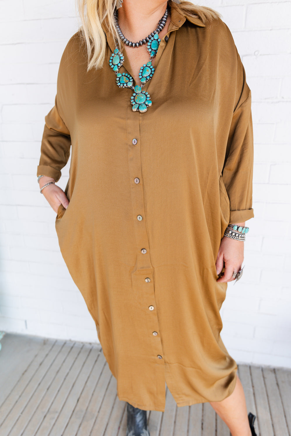 Oversized Button Down Dress