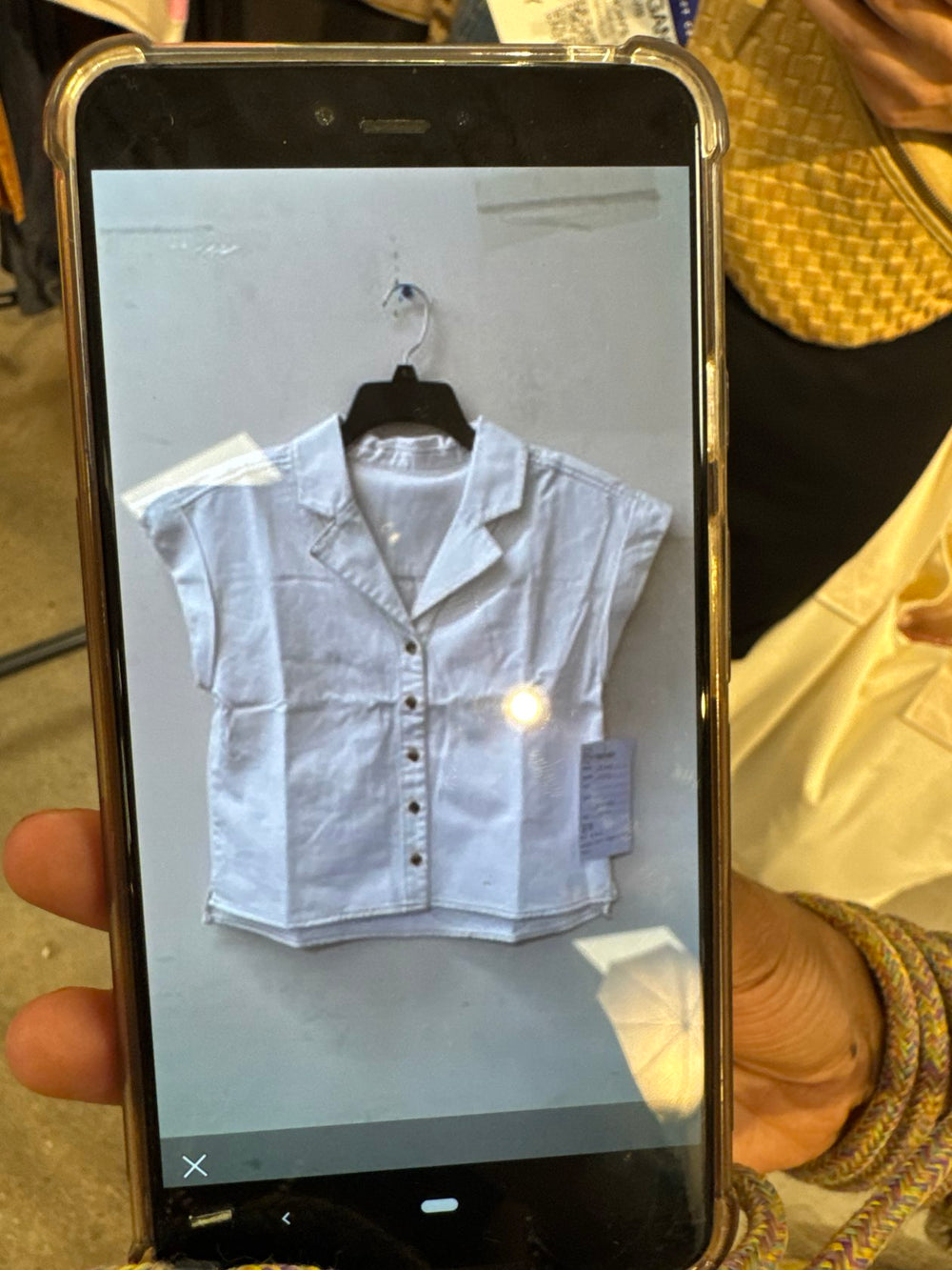 Katelynn White Mineral Washed Blouse