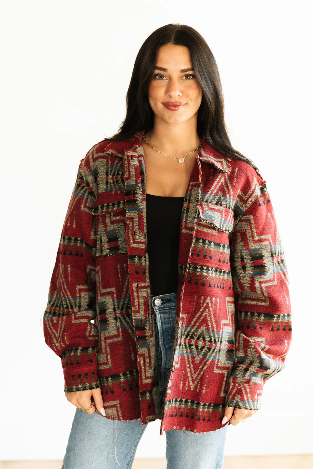Chili Pepper Aztec Shacket