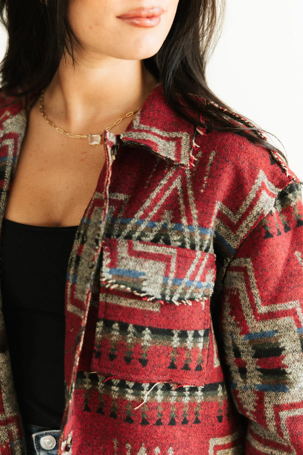 Chili Pepper Aztec Shacket