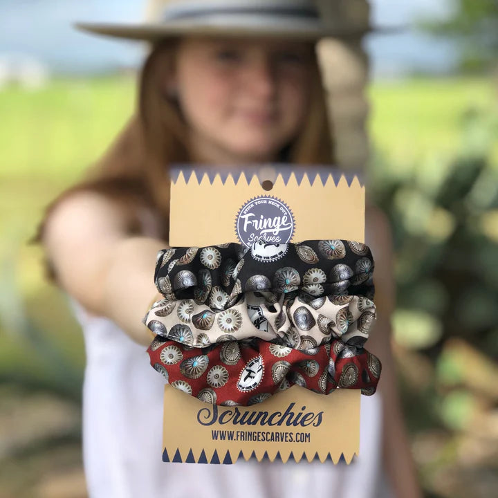 Classic Concho Scrunchy Combo