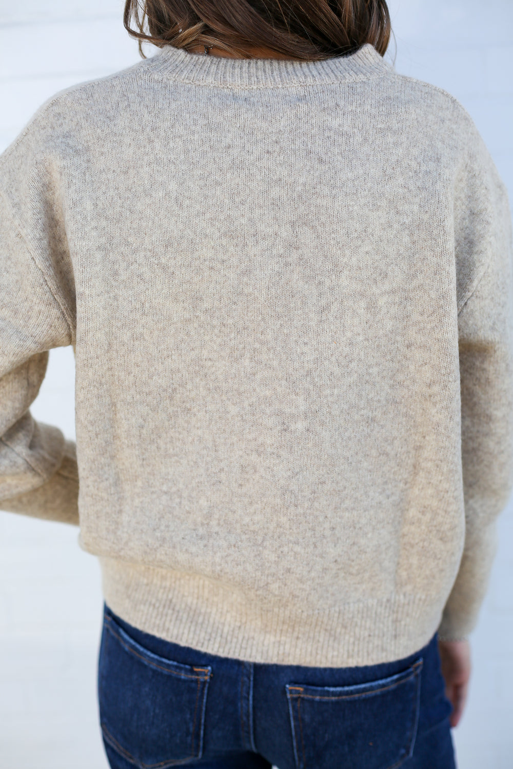 Oatmeal Bucking Horse Sweater