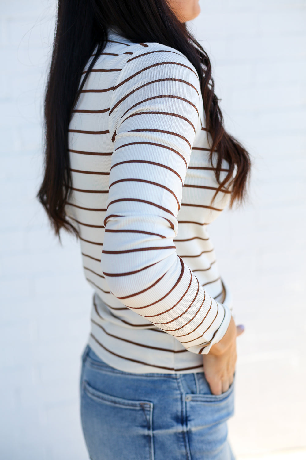 Off White Lauren Long Sleeve Top