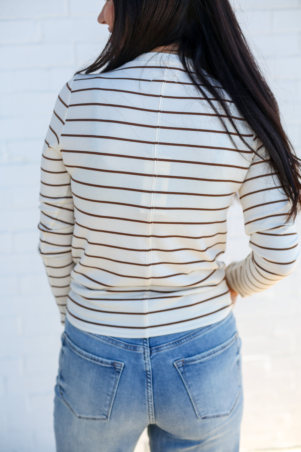 Off White Lauren Long Sleeve Top