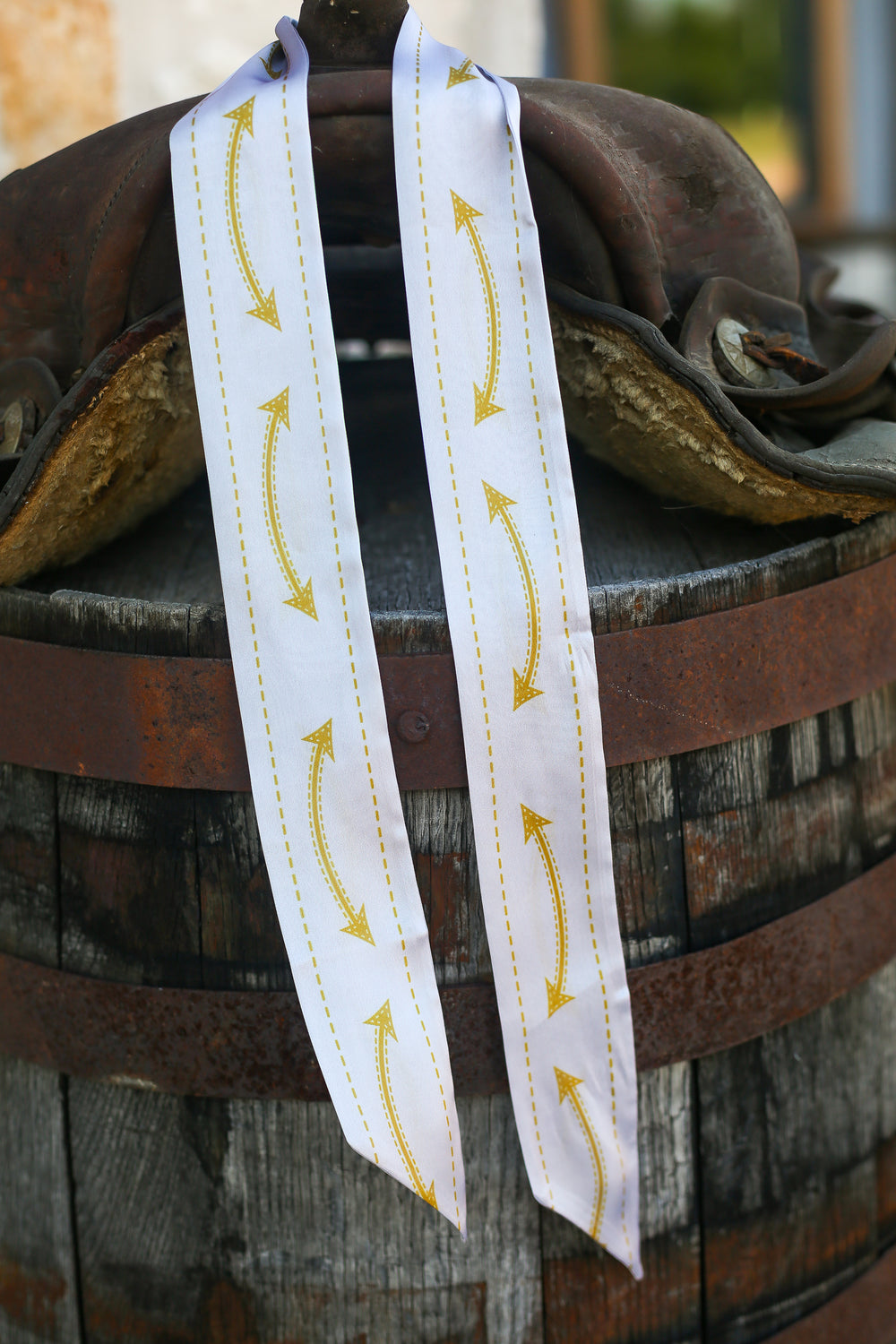 Off White Smiley Pocket Twilly