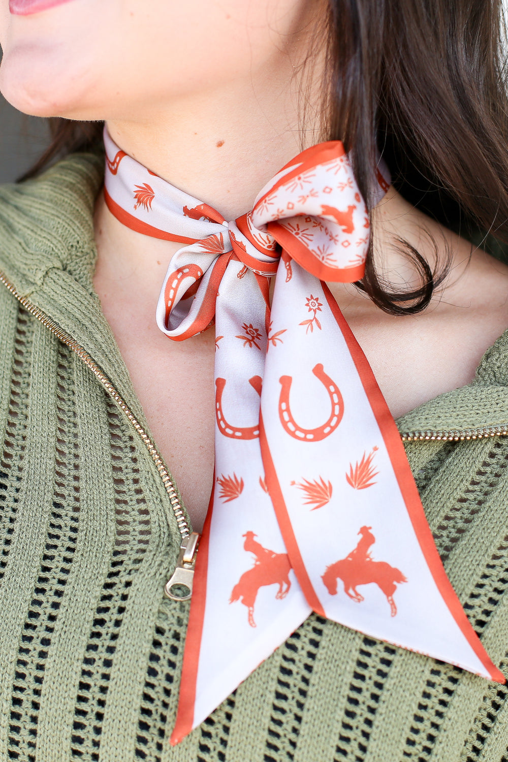 Orange Down South Doily Twilly