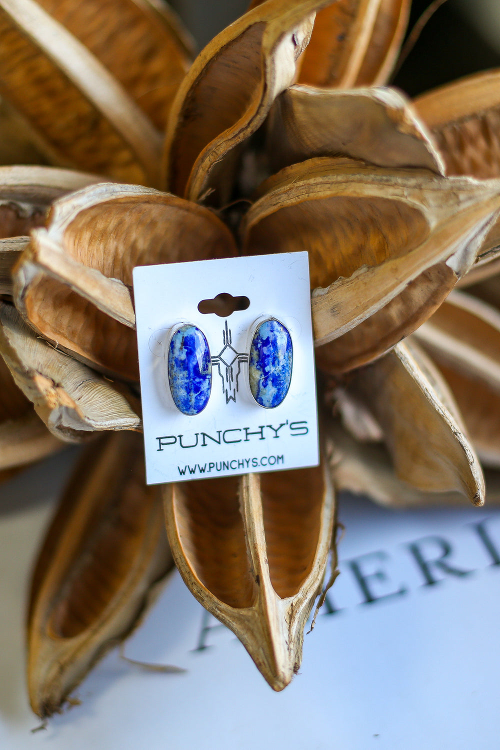 Oval Blue Lapis Earrings 2.0