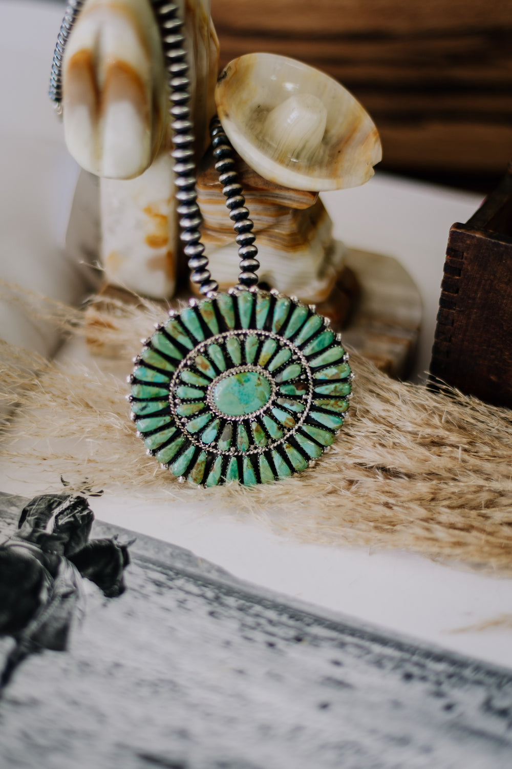 Oval Turquoise Pin or Pendant