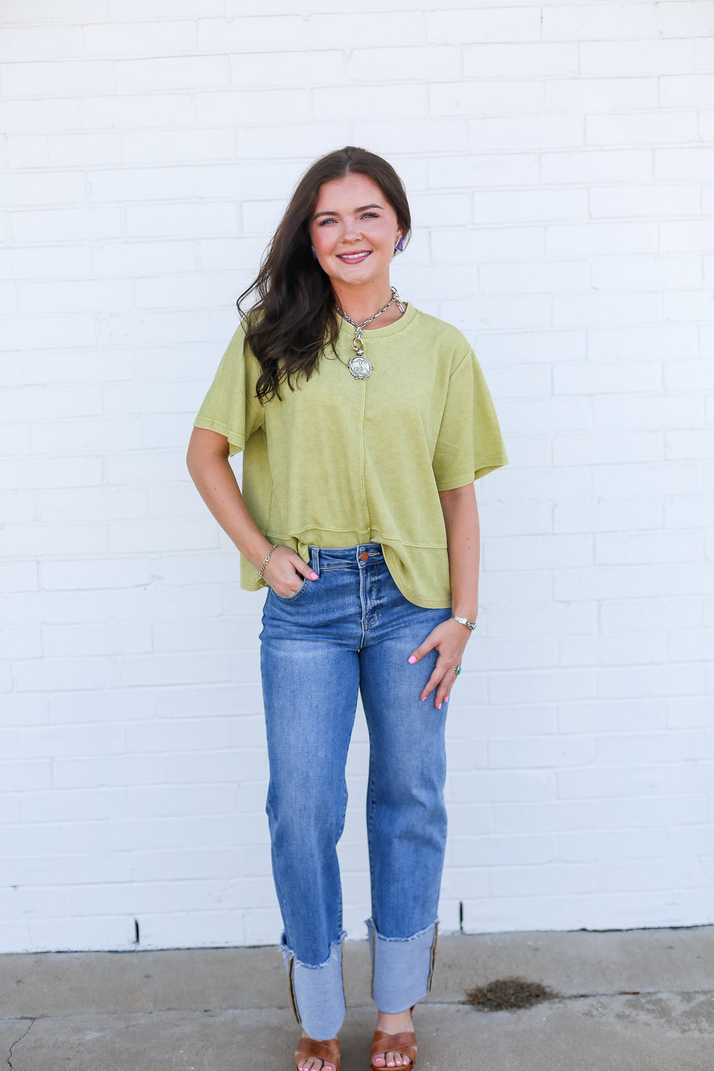 Oversized Zesty Green Classic Tee