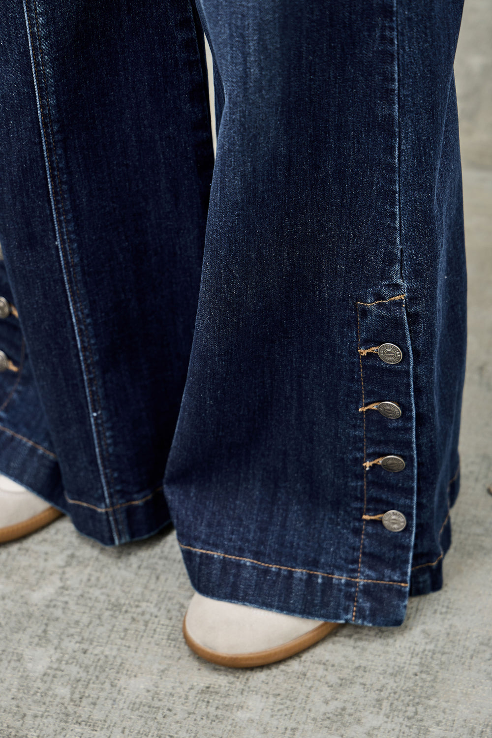 Destiny's High Rise With Button Slit Trouser