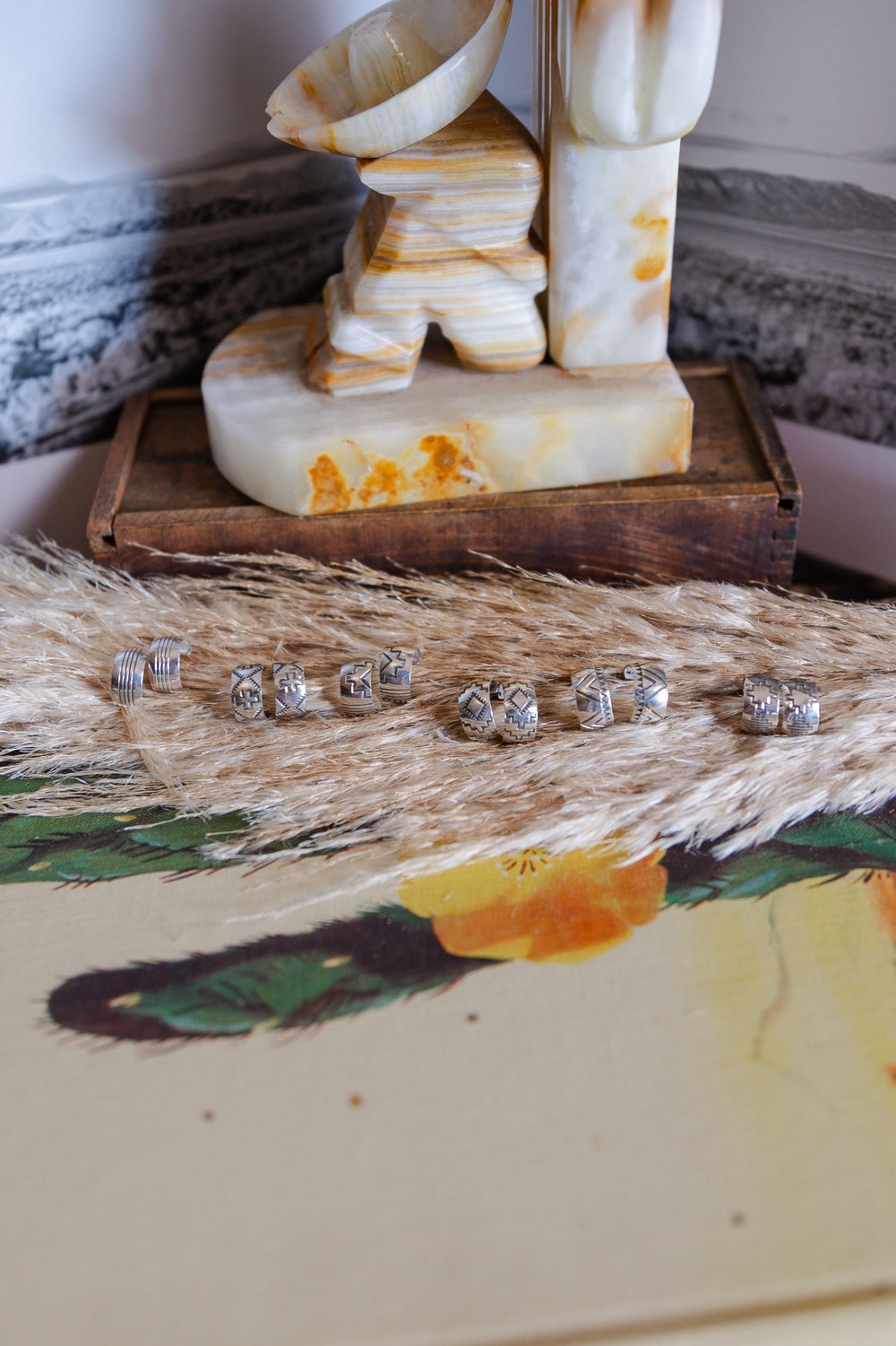 Petite Aztec Hoop (Variations Available)