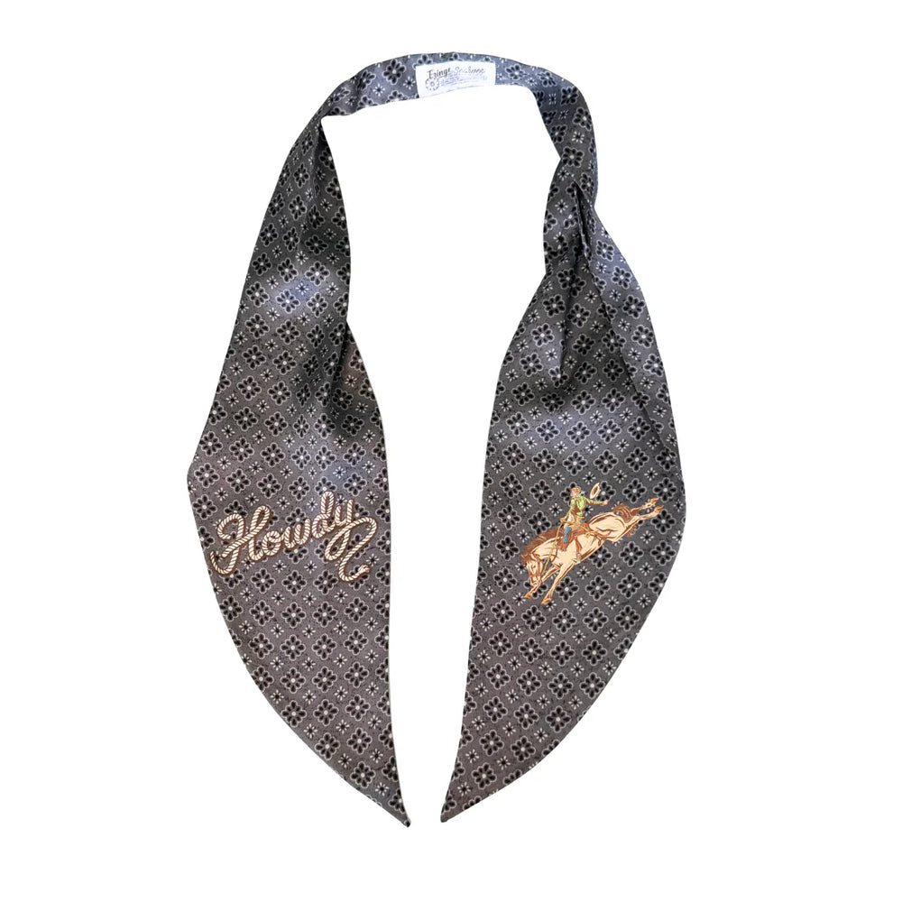 Charcoal Pony Express Scarf Tie