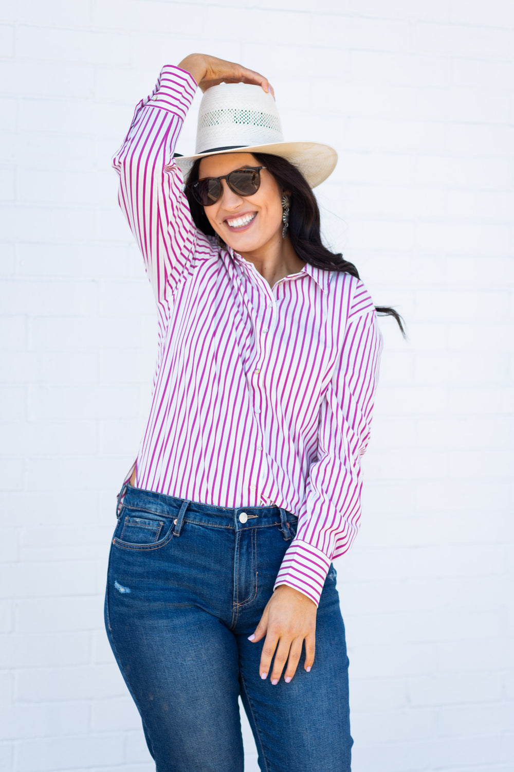 Pink Cocktail Button Down