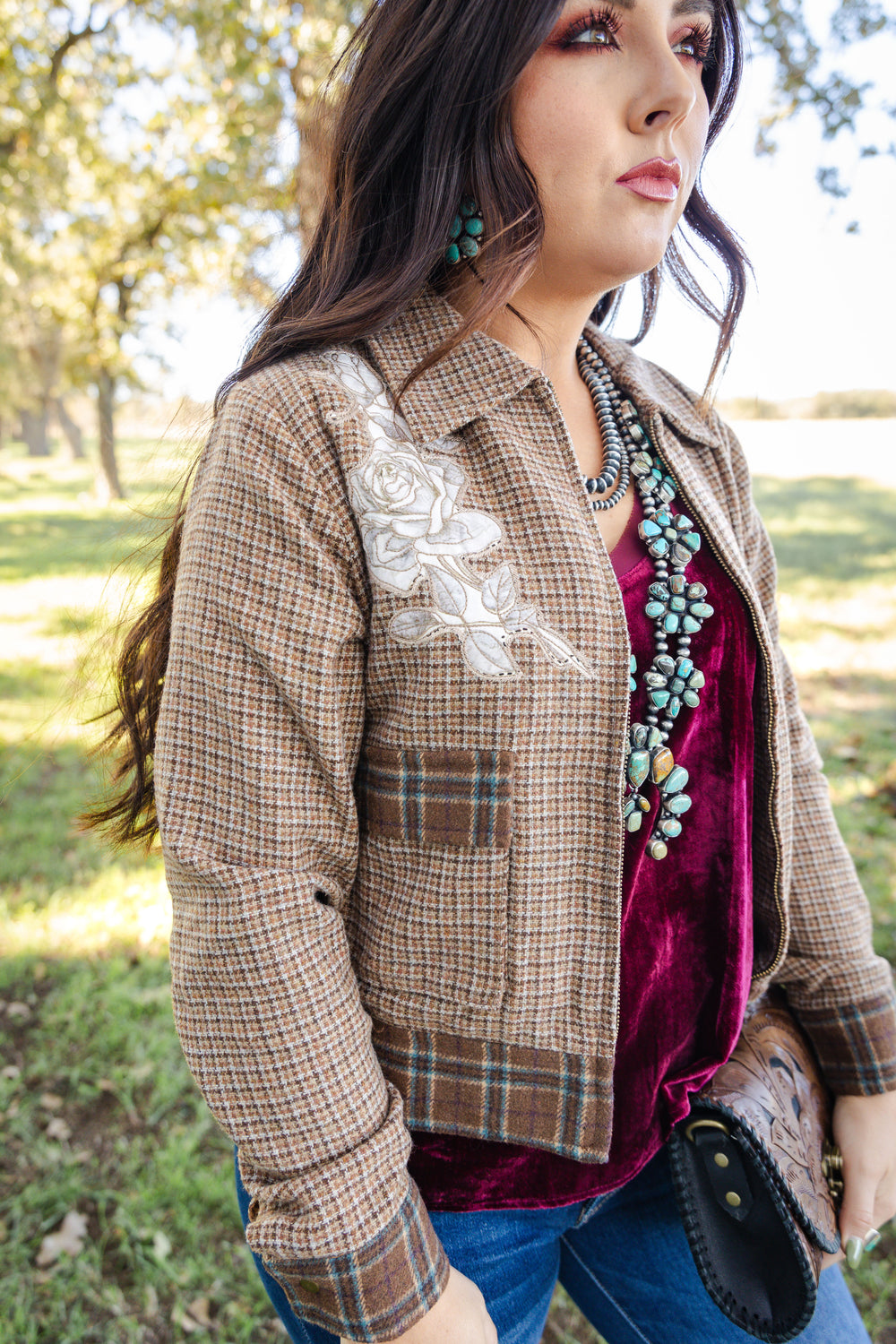 Plaid Horse Jacket