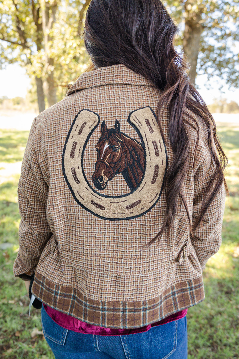 Plaid Horse Jacket