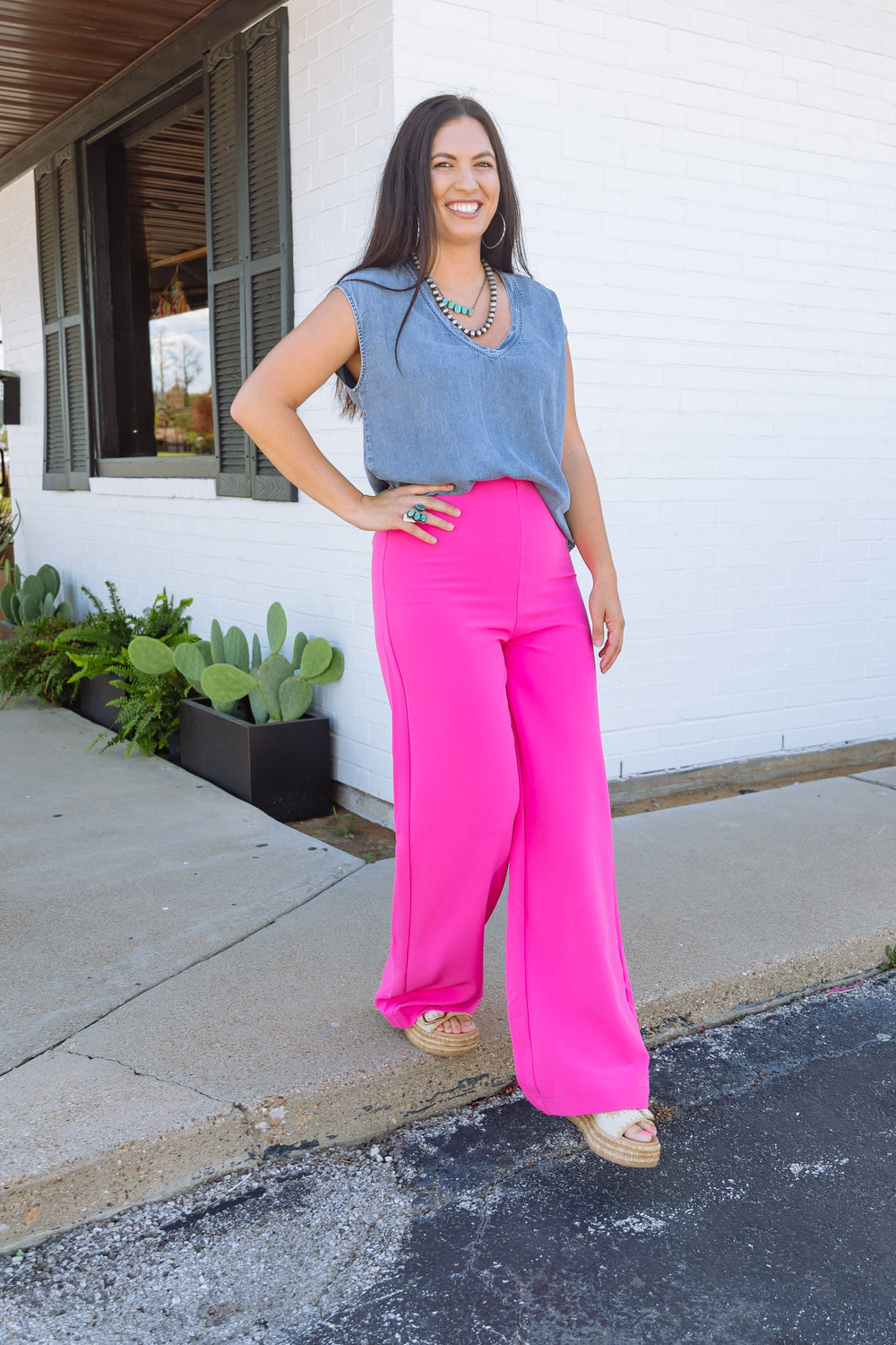 Playful in Pink Slacks