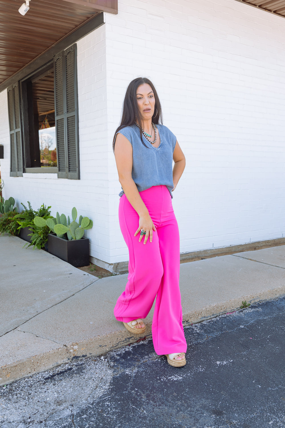 Playful in Pink Slacks