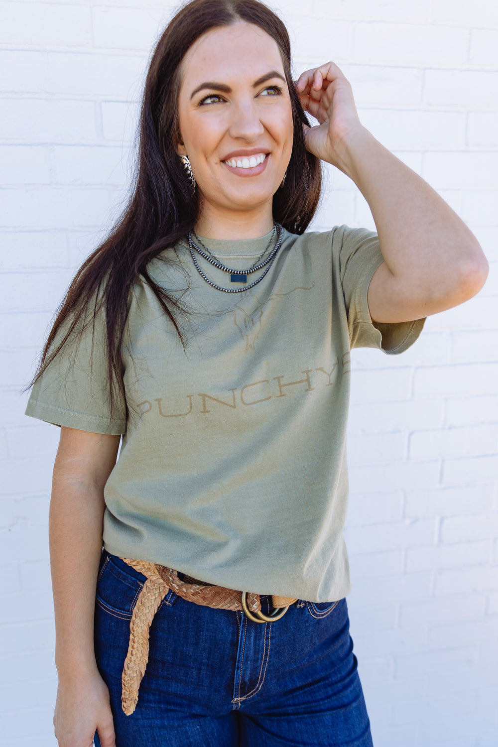 Punchy's Logo Tee Khaki