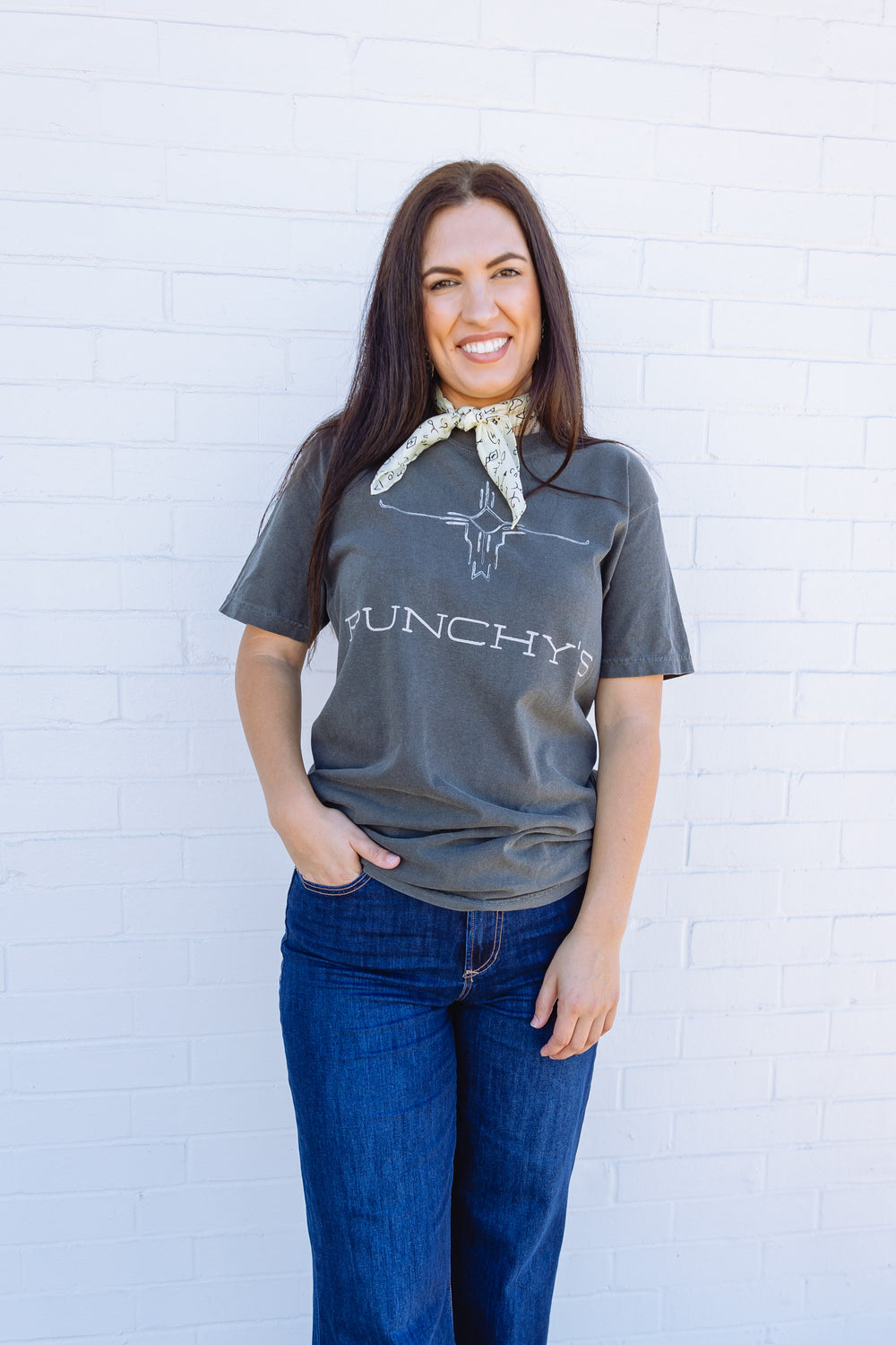 Punchy's Logo Tee Washed Stone