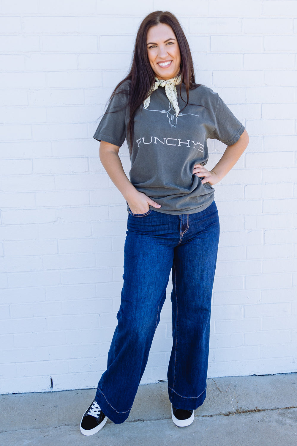 Punchy's Logo Tee Washed Stone