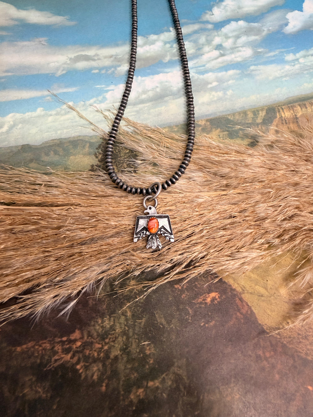 PW Thunderbird Orange Spiny Pendant