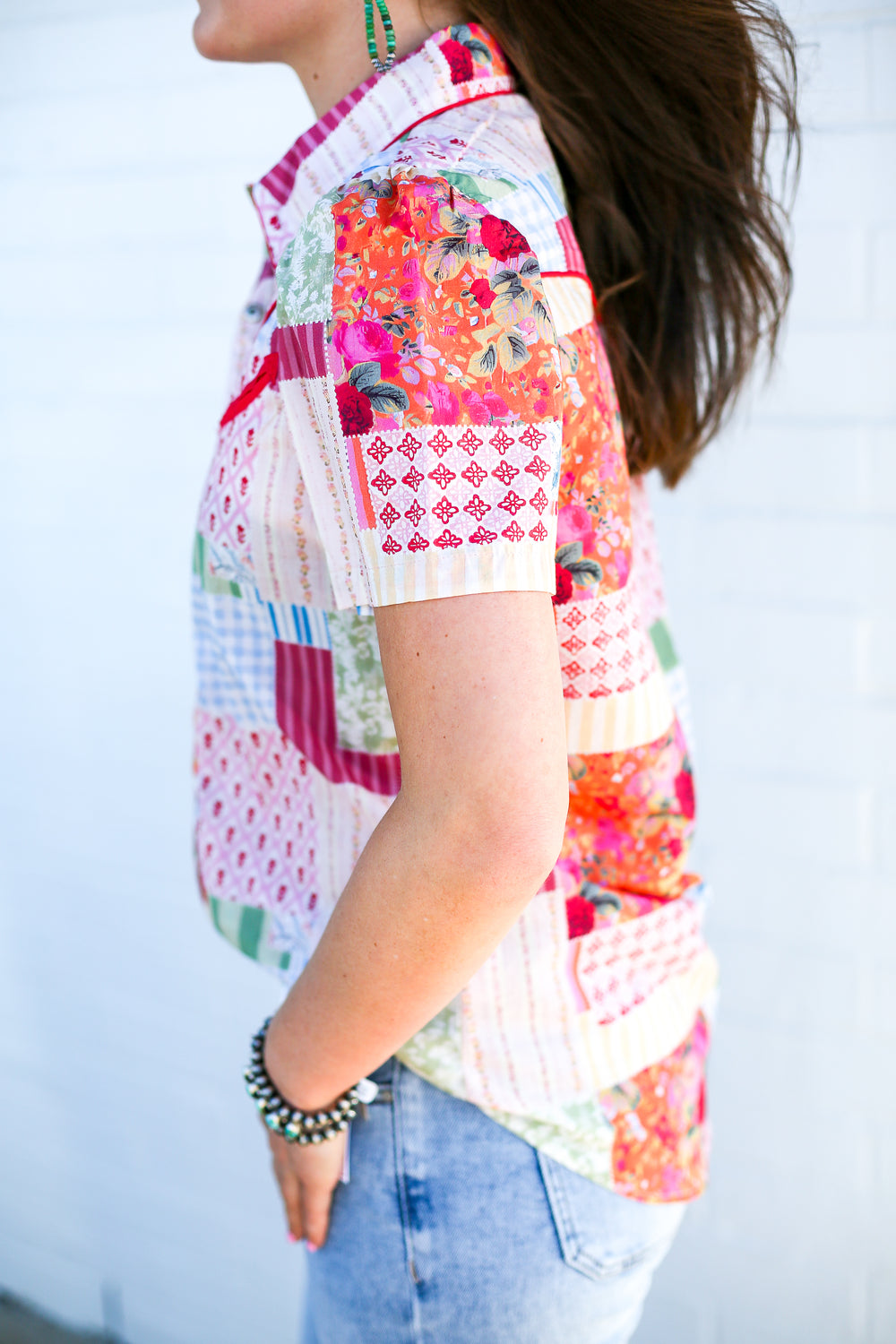 Patchwork SS Pearl Snap