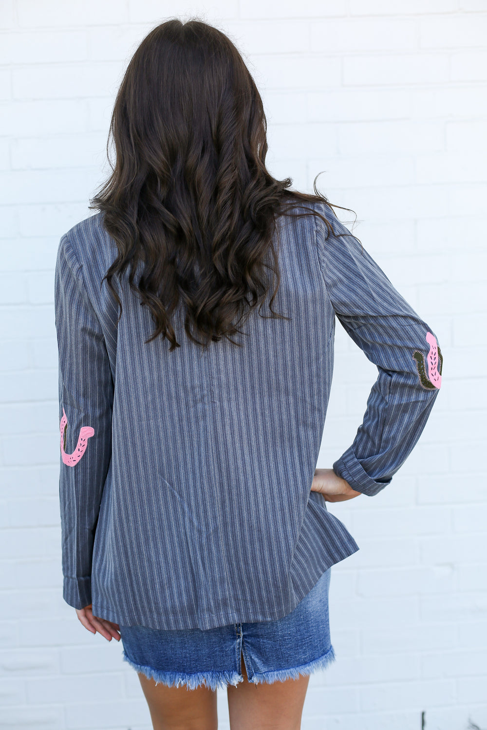 Paulette Pinstripe Blazer