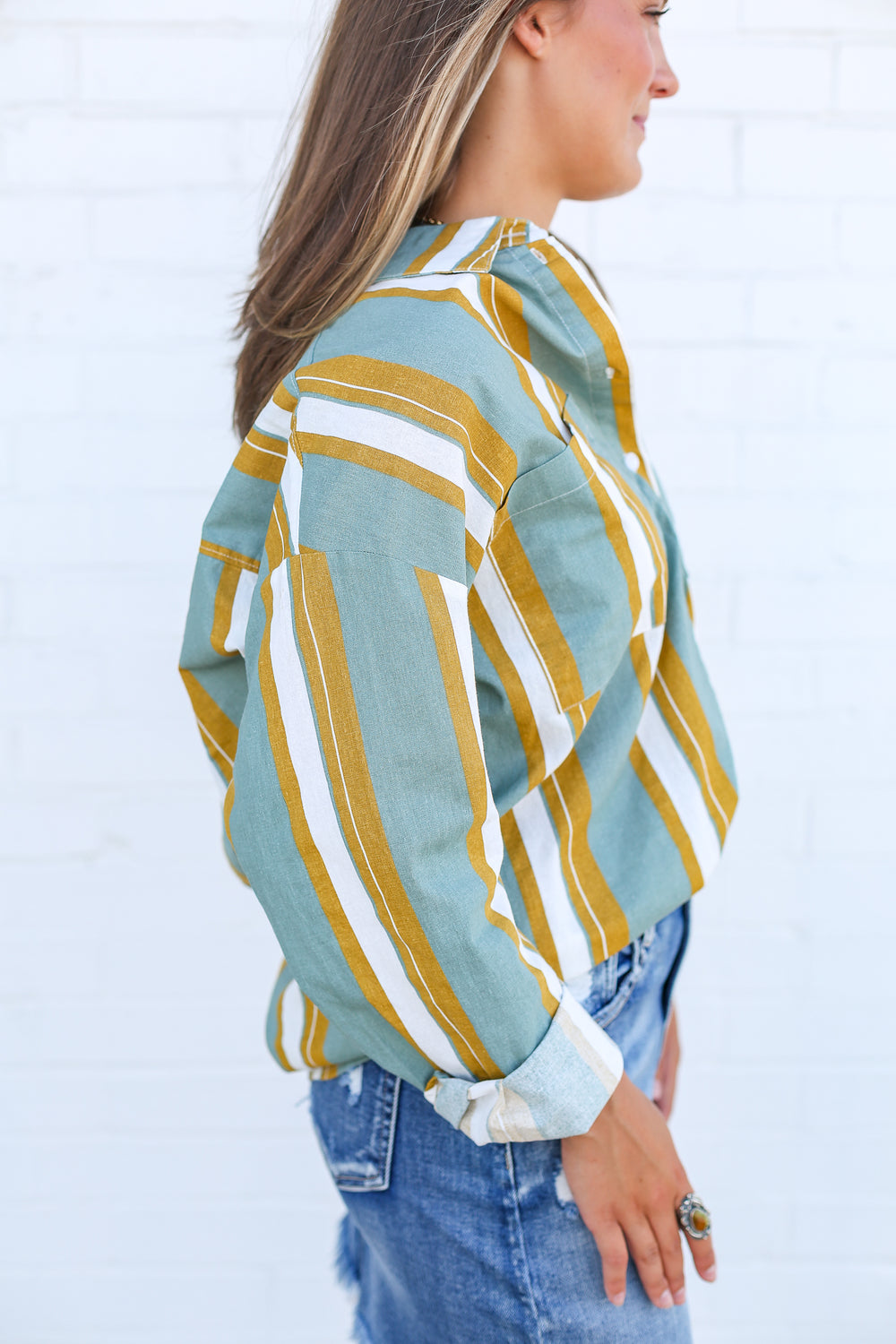 PawPaw's Retro Pistachio Button Down