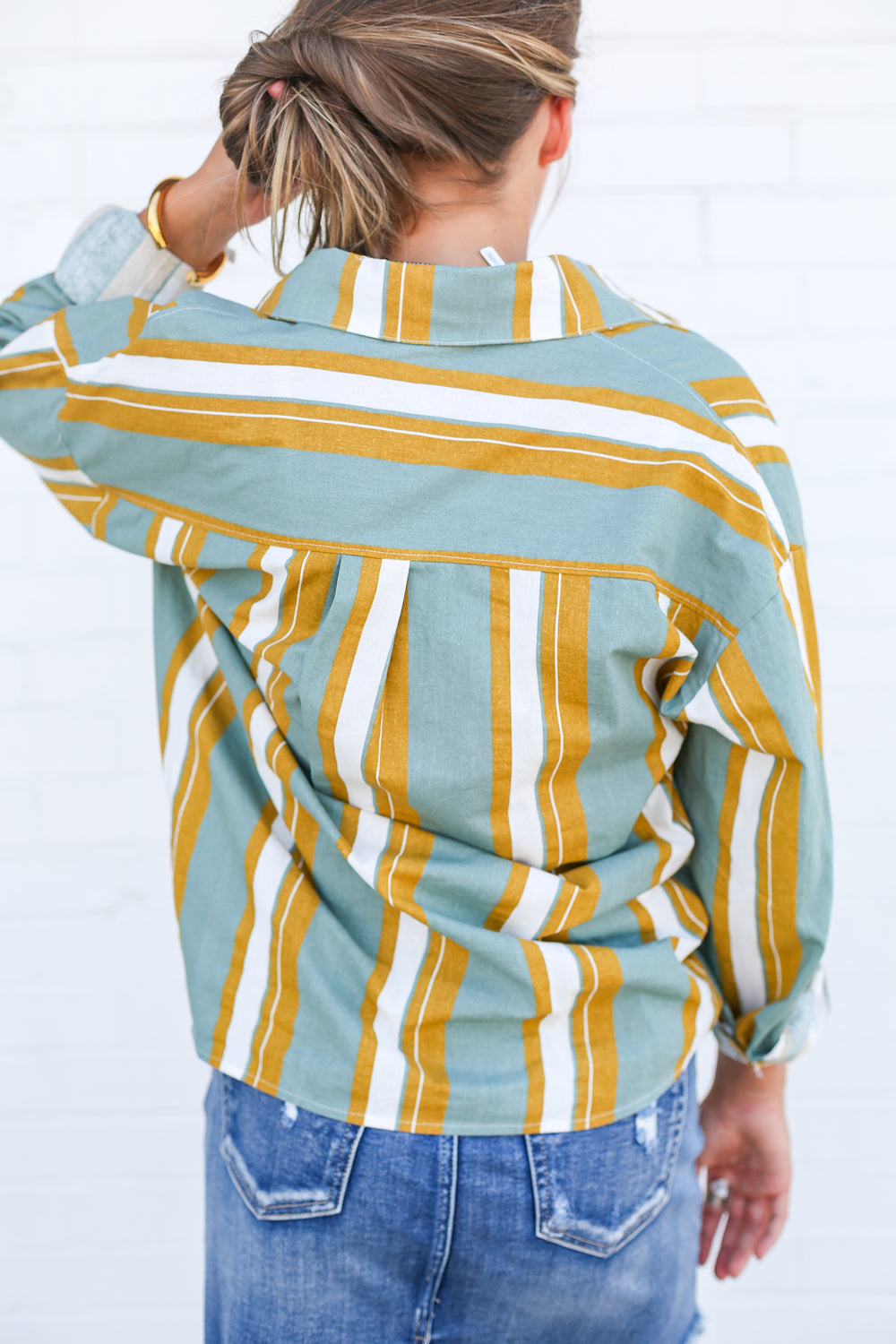 PawPaw's Retro Pistachio Button Down
