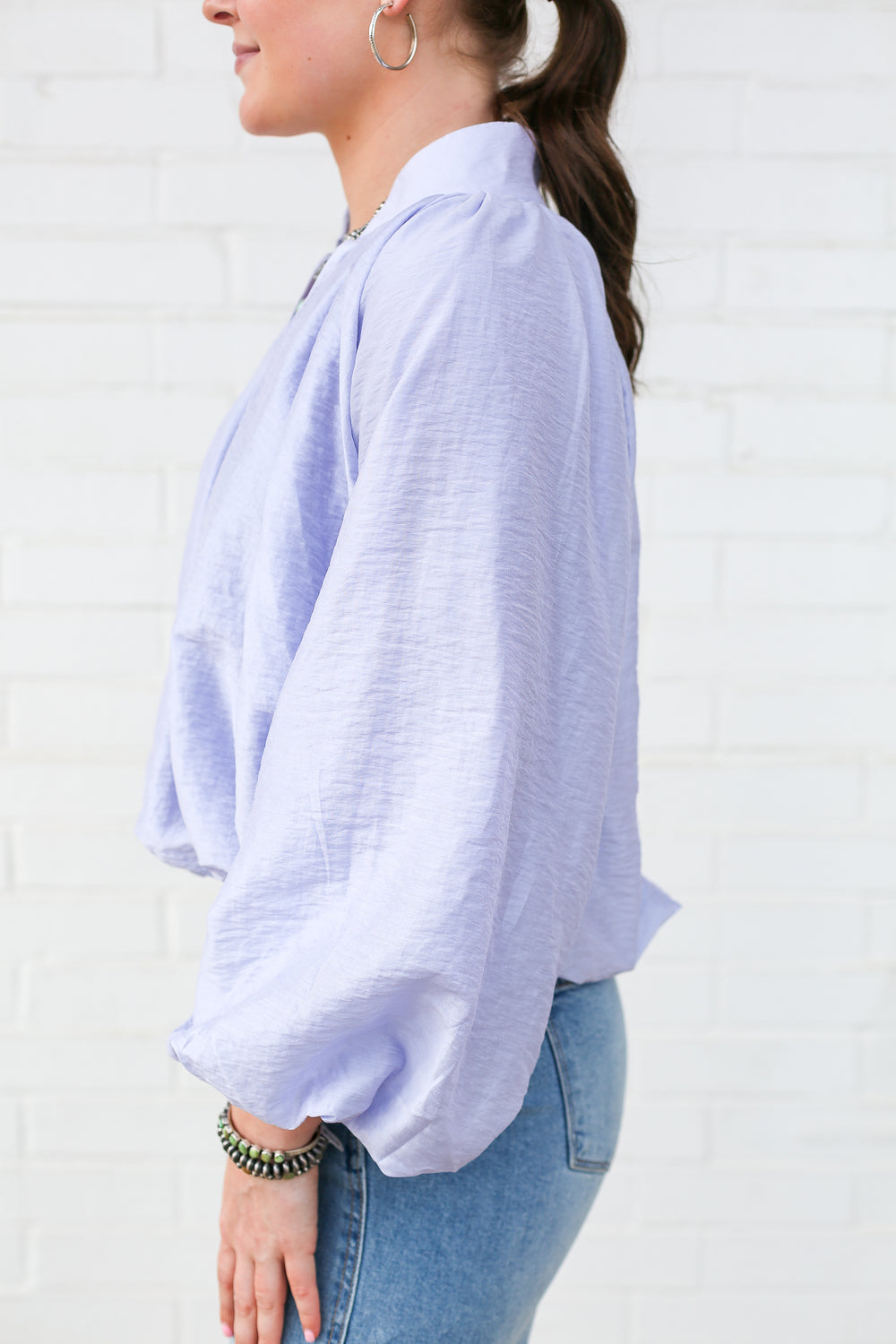 Periwinkle Janet Blouse
