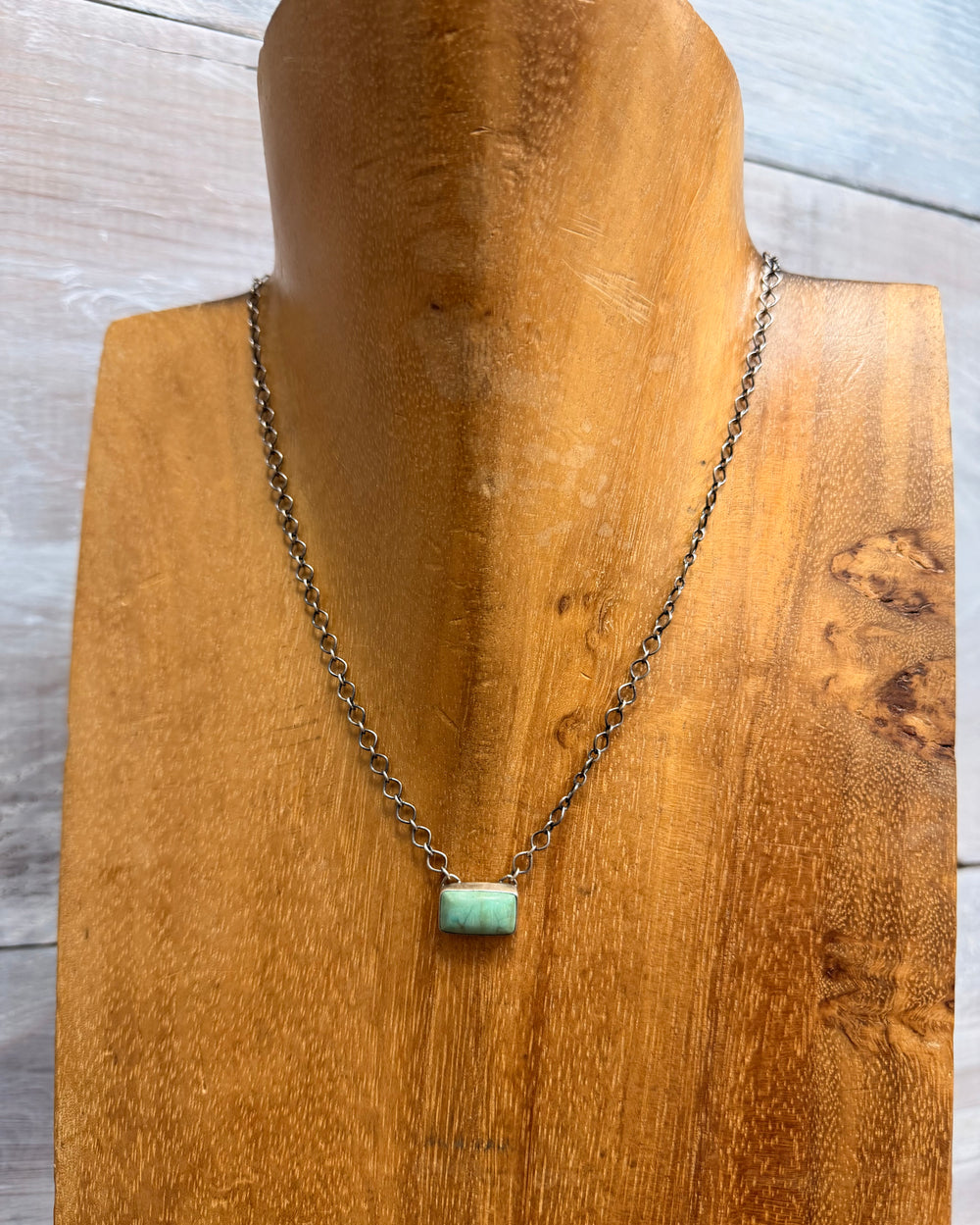Petite Rios Turquoise Bar Necklace