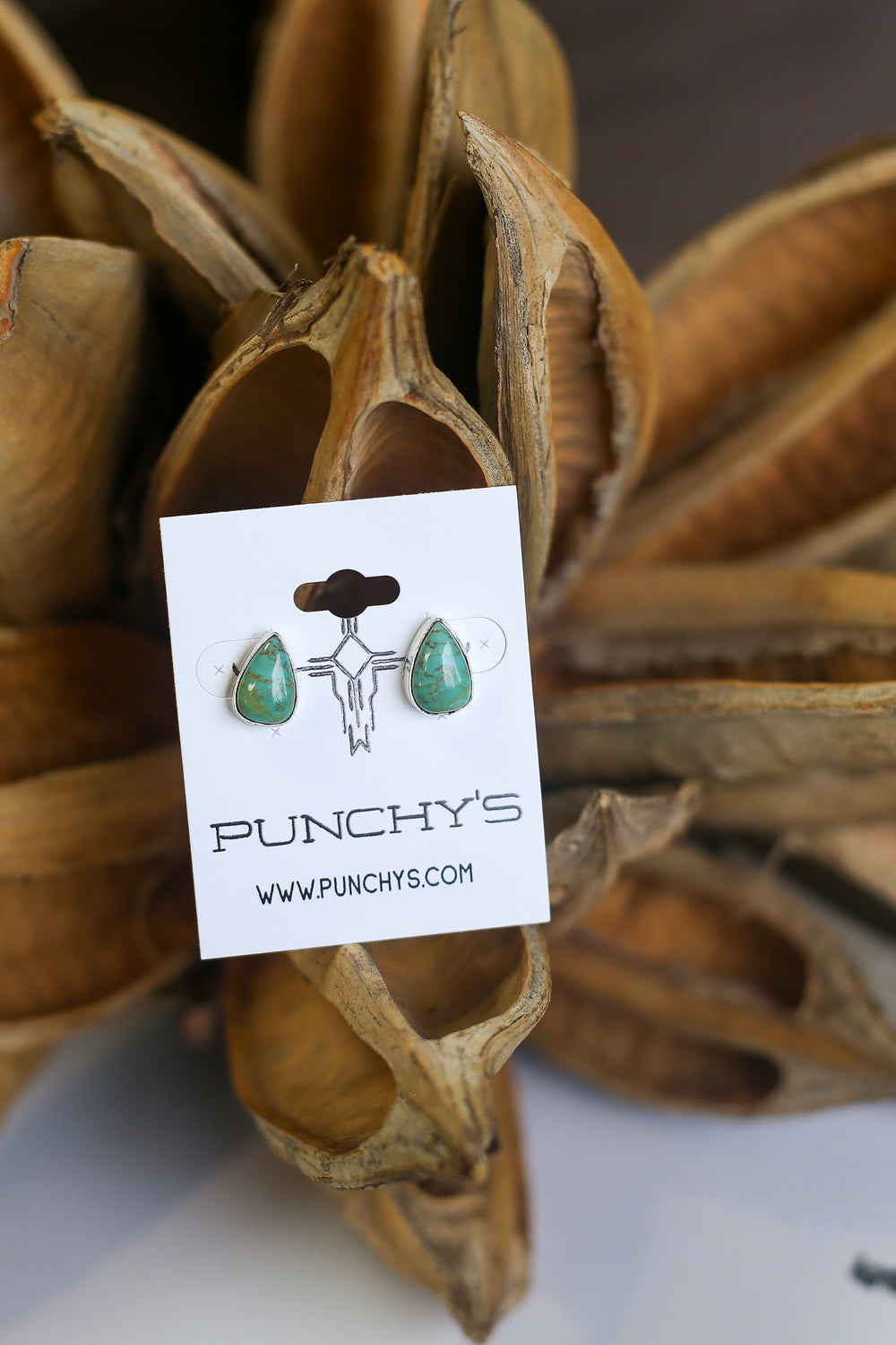 Petite Turquoise Teardrop Studs