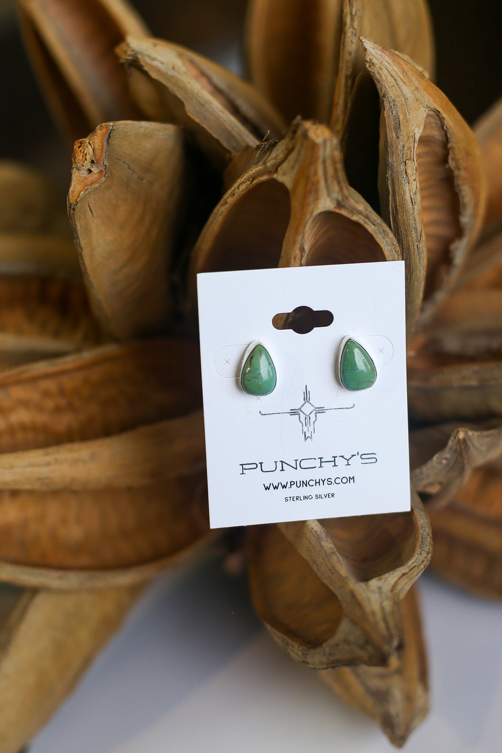 Petite Turquoise Teardrop Studs