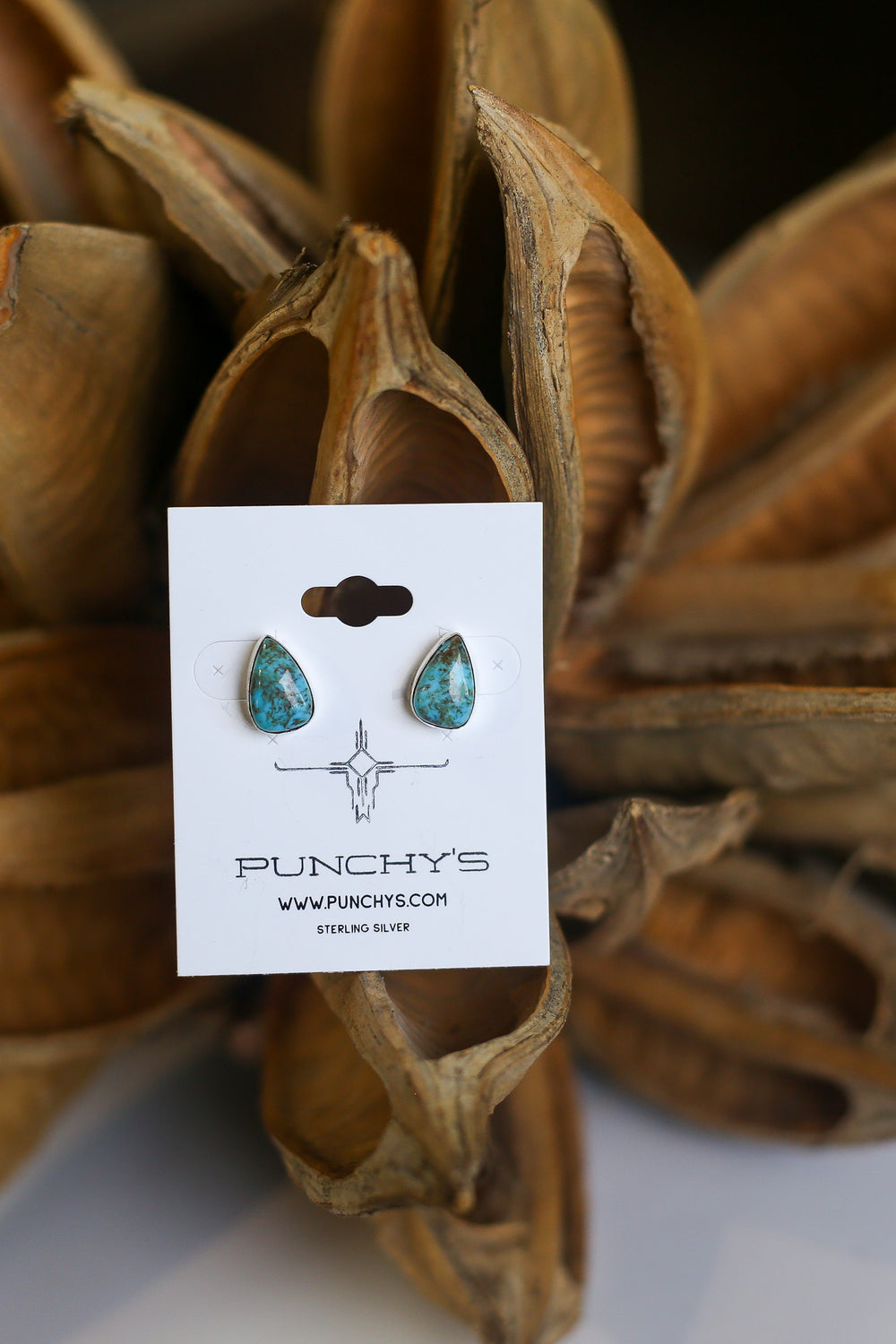 Petite Turquoise Teardrop Studs