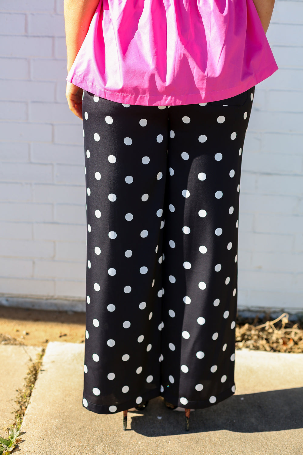 Polka Dot Black Pants