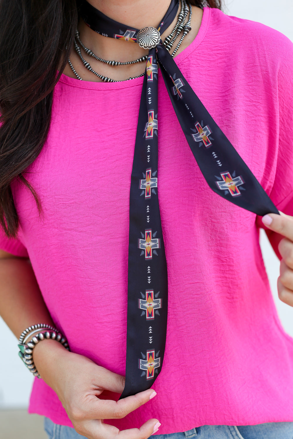 Black Cross Me Twilly