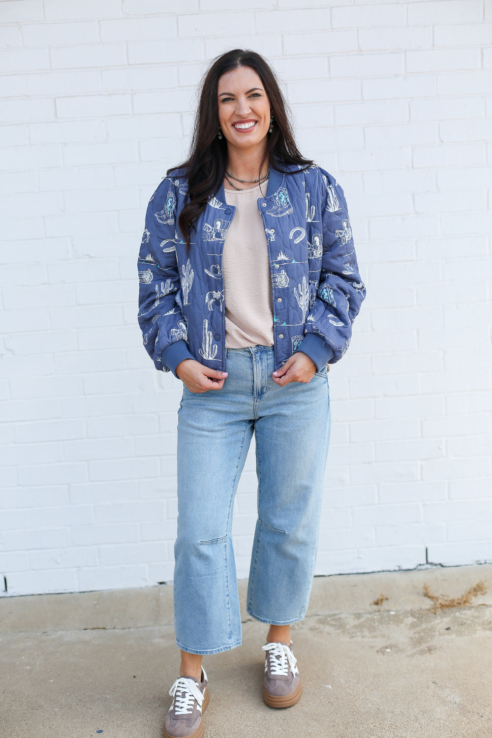 Cowboy Canyon Dusty Blue Quilted Jacket