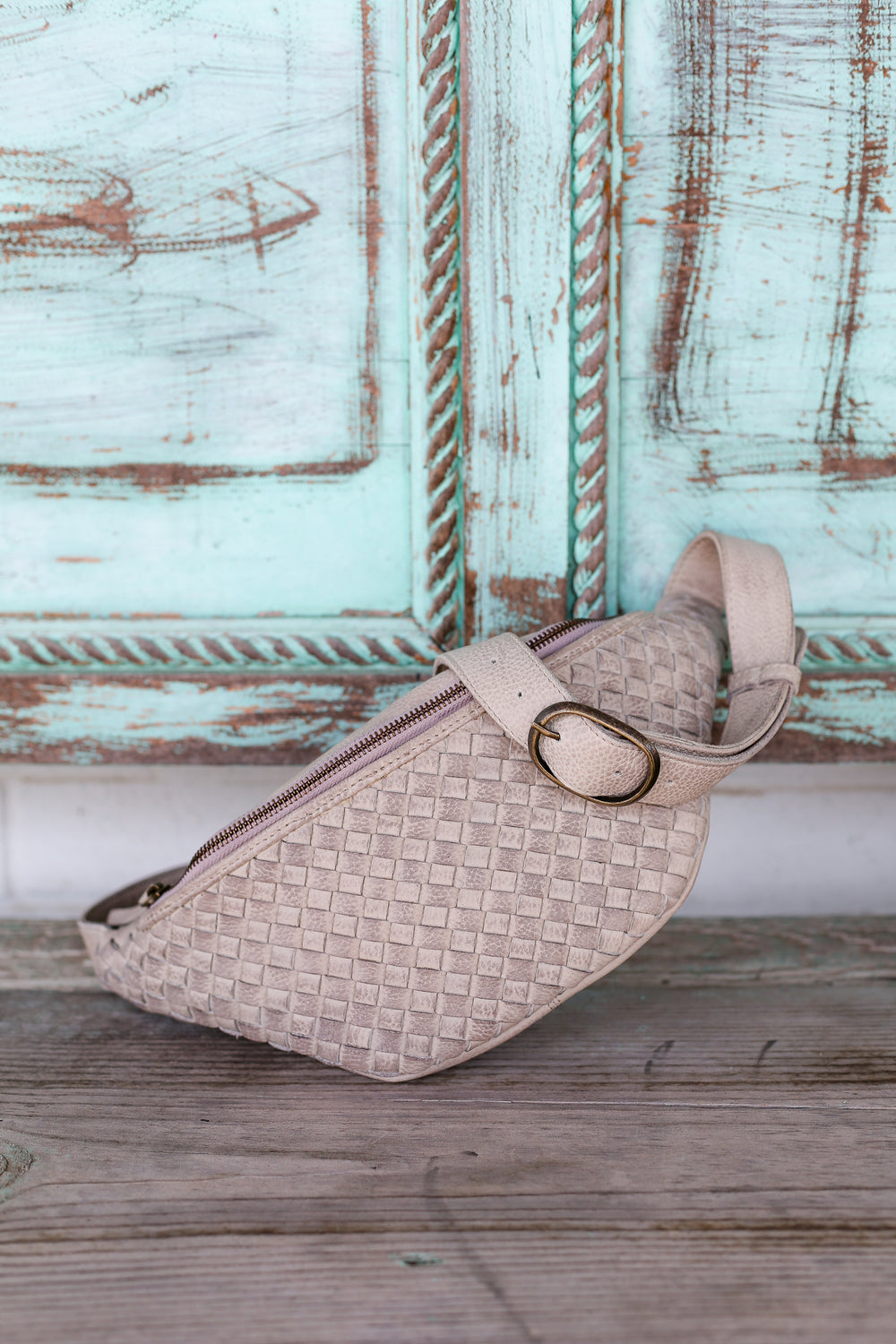 Snow Woven Sling Bag