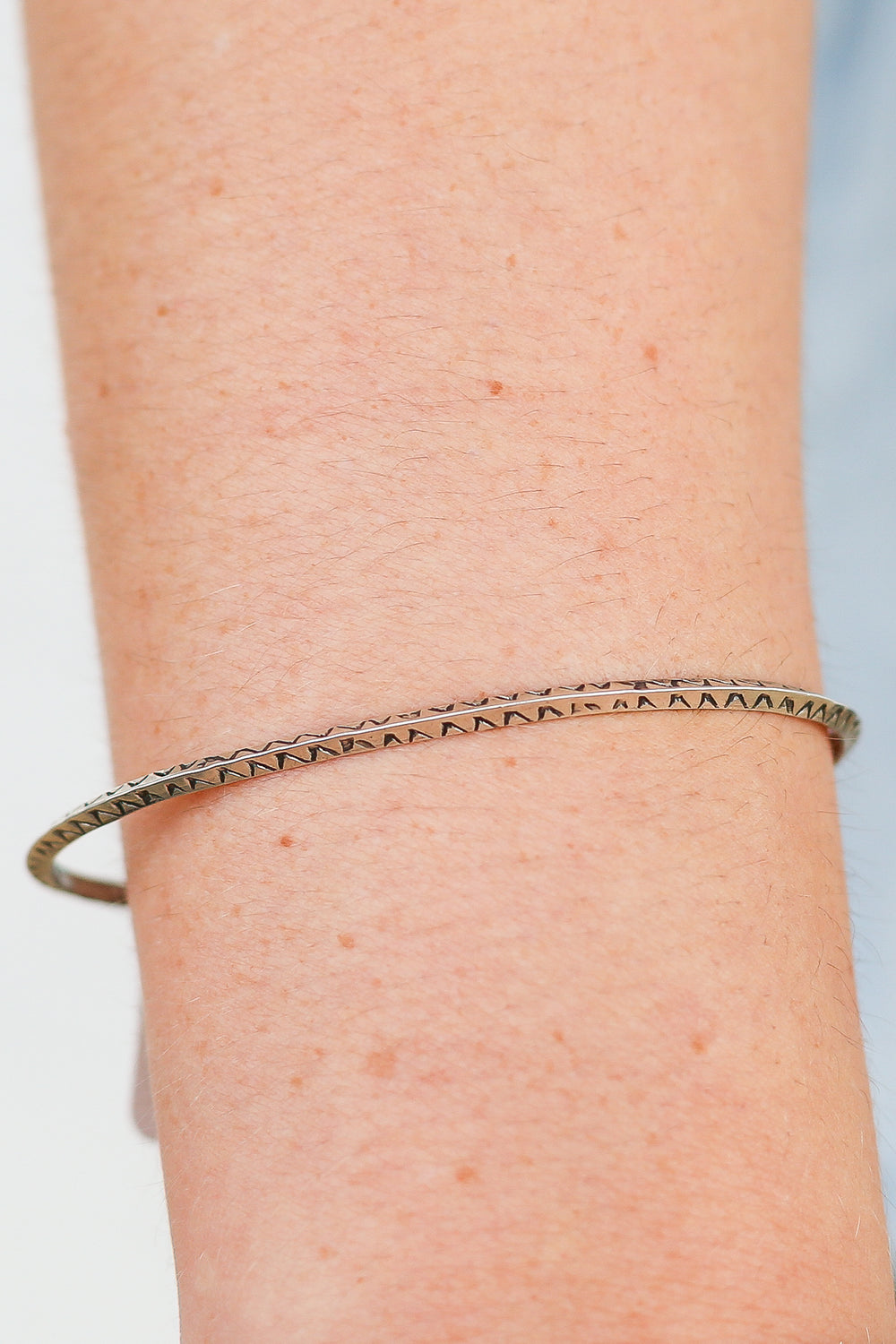 The Tilden Triangle Petite Stamped Cuff